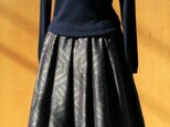大島紬リメイク：タックスカート　