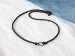 Pewter Ring Short Necklace（Black）の画像