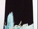 留袖リメイク☆ブルー孔雀が素敵な留袖ワンピースの画像