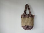 Big shoulder bag(purple) ★受注制作の画像