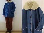 デニム×ボア　総裏コート