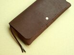 やわらかい革の長財布 ヌバック(牛革)の画像