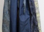 着物リメイク　大島と正絹の着物で作ったスカート　２１５７の画像