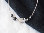 Clear＆Black Short Necklaceの画像