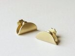 (BRASS) EARLOBE EARRINGSの画像