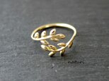 【feuille】brass leaf ringの画像