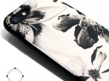 iPhone7/8/iPhoneSE2/iPhoneSE3　軽量レザーケースiphone7カバー（花柄）ホワイトフラワーの画像