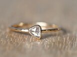 Old Rose Cut Drop Diamond Ringの画像