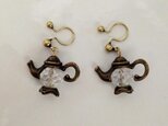 【再】ノンホールピアス No.157ティーポット