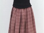 紬リメイク：タックスカート　