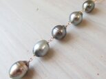 K14GF tahitian pearl long necklaceの画像