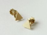 (BRASS) TINY-TRIANGLE EARRINGSの画像