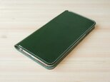 牛革 iPhone6plus/6splus ヌメ革 レザーケース カバー    手帳型  グリーンカラーの画像