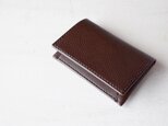 【受注生産】Italian leather Business Card Case／chocoの画像
