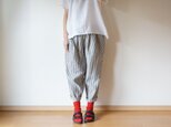 JAPAN Linen Stripe Tuck Pants LADY'Sの画像