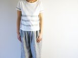 Border Print T-shirt LADY'Sの画像