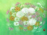 「Cute flower」 水彩画原画の画像