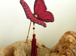 蝶のかんざし（小）モルフォの画像