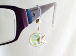 眼鏡チャーム 鳥（緑）
