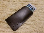 「HANABIRA」シリーズ・ゴートスキン・iPhone7・シンプルレザーケース・004の画像