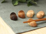 木の箸置き 豆形 5種セットの画像