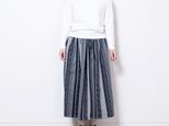 18-S0003D "宮田織物" gathered skirt
