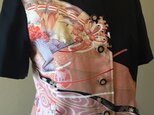 SO1701 着物（留袖）花柄ブラウス vintage kimono blouseの画像