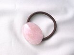 天然石の髪飾り「ローズクォーツ」Ⅵ
