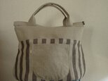 ポーランドリネンLinen BAG（ファスナー開閉）の画像