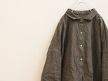 小さな襟のシャツ＊スレートグレー