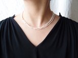 【k14gf】Seed Pearl Necklace／パール ３連ネックレス（rice）