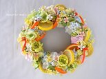 order Aさま２点　レモンたっぷりリースとMargaret & Anemoneリース