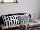 枕カバー 寝具 63×43cm ブラックフロー 北欧デザイン jubileemkr035ymの画像
