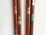 子ども箸 16cm〈摺り漆に六瓢箪の蒔絵〉