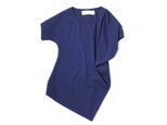 asymmetry tee (navy)の画像