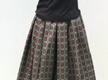 大島紬リメイク：タックスカート　