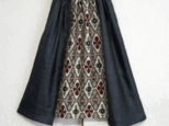 再出品：着物リメイク♪本藍大島紬と銘仙の段差スカート（裏地付き）の画像