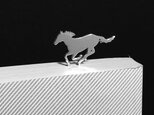 Horse-BookMark-1-d　馬 サラブレッド　シルバーブックマーク しおりの画像
