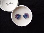 【SALE！】送料無料【刺繍ピアス】Kyanite × Amethyst