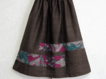 再出品：着物リメイク♪大島紬と銘仙のスカート(裏地付き）の画像