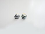 １４KGF　タヒチ　黒蝶芥子珠パール　一粒ピアス