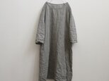 リネン＊シンプルワンピース＊杢グレー