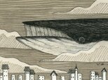 0293「クジラ日和」ペン・水彩画　原画の画像