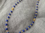【W】様　ご予約品　K18 Lapis lazuli・Gold beads Ｎｅｃｋｌａｃｅの画像