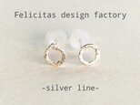 silver925：ま る pierce：smallの画像