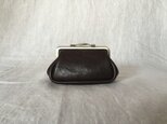 "gamaguchi" pouch D / dark brown