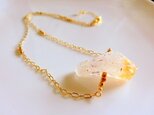 sugar crystal necklace-citrine-の画像