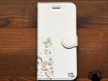 アイフォンX 手帳型ケース iPhoneX 手帳 iPhone8 8plus 全機種対応　花野原の散歩の画像