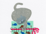 064 「ネズミ柄の包装紙」ポストカード選べる５枚セットの画像