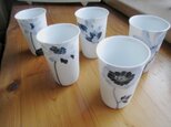 ご予約品　小さなコップ５個+ロングディッシュ